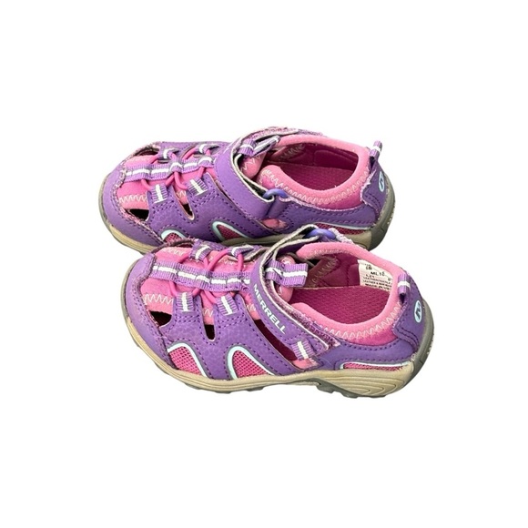 Merrell Hydro H2O Girls Purple Pink Hook Loop Hiking Sandal Size 6M - Picture 2 of 8